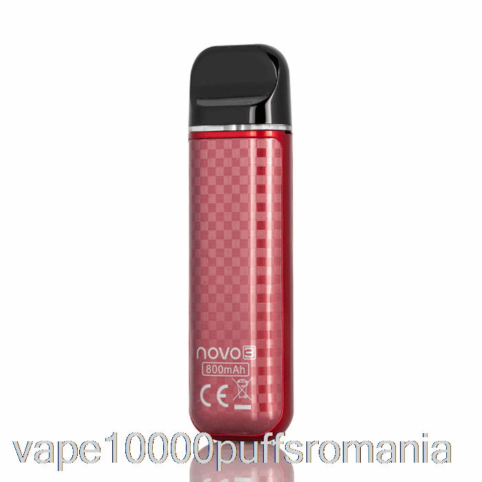 Vape Romania Smok Novo 3 25w Pod System Red Carbon Fiber